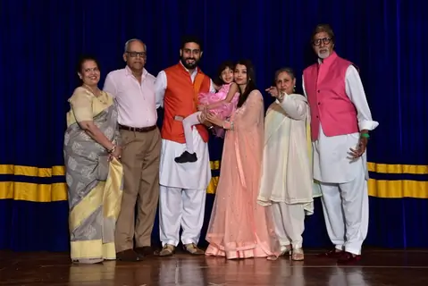 Amitabh BachchanAbhishek Bachchan and Aishwarya Rai Bachchan at Annual Day of Kookaburra Play School