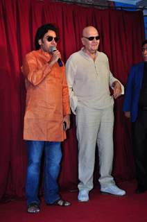 Actor Ashutosh Rana with Prem Chopra at Udanchoo Film Promotions