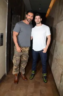 John Abraham and Sooraj Pancholi at Special Screening of Rocky Hansome