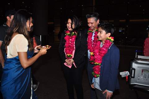 Jungle Book Star Neil Sethi at Airport