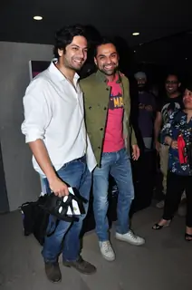 Ali Fazal and Abhay Deol at Special Screening of Batman V Superman