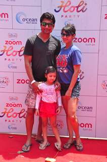 Indraneil Sengupta and Barkha Bisht at Zoom Holi Party