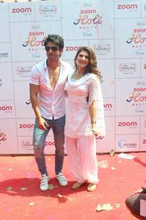 Sushant Singh Rajput and Jacqueline Fernandes at Zoom Holi Party