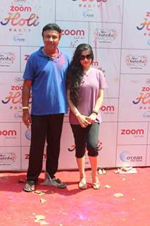 Anu Malik with Daughter Anmol Malik at Zoom Holi Party