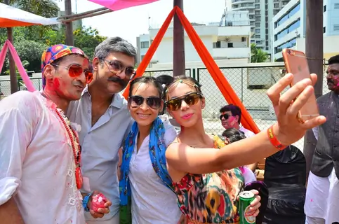 Celebs at Meet Bros Holi Celebrations