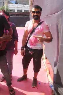 Ajaz Khan at BCL's Holi Celebrations