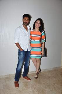 Tamannaah  Bhatia and Prabhu Deva at Special Screening of a Telugu Film