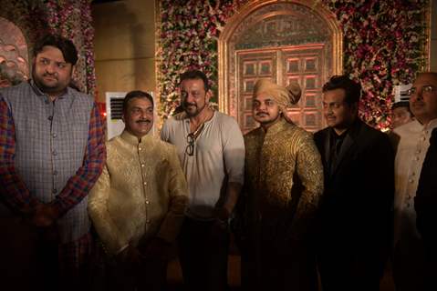 Sanjay Dutt attends Wedding Reception of MLA Naseem Khan's son Aamir Khan