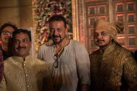 Sanjay Dutt attends Wedding Reception of MLA Naseem Khan's son Aamir Khan