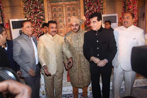 Jeetendra at Wedding Reception of MLA Naseem Khan's son Aamir Khan