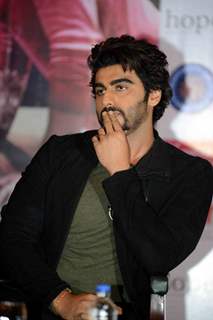 A thoughful Arjun Kapoor at the Press Meet of Ki and Ka