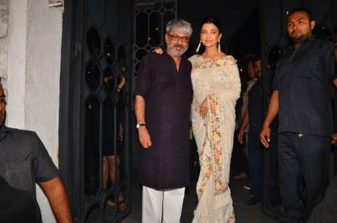 Aishwarya Rai Bachchan Poses with Sanjay Leela Bhansali at Party for Winning National Award