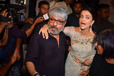Aishwarya Rai Bachchan at Sanjay Leela Bhansali's Party for Winning National Award