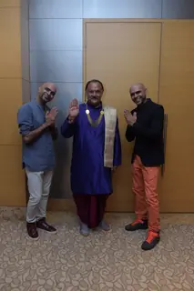 Alok Nath with Raghu and Rajiv  at Launch of Viacom18's 'Voot'