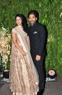 Allu Arjun with Wife at Chiranjeevi's Daughter Sreeja's Wedding!