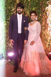 Chiranjeevi's Daughter Sreeja With her Husaband at Reception!