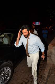 Anil Kapoor was snapped at Kapoor and Kher Family's Dinner Bash