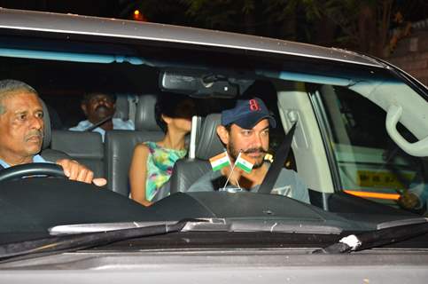 Aamir Khan and Kiran Rao at Aarti Shetty's Birthday Bash