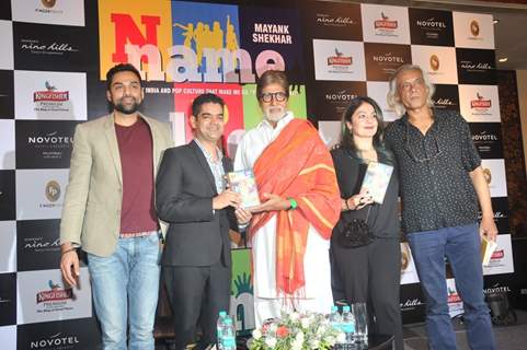 Abhay Deol, Amitabh Bachchan, Pooja Bhatt & Sudhir Mishra at Launch of Book 'Name Place Animal Thing