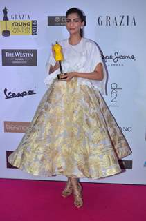 Sonam Kapoor at Grazia Young Fashion Awards