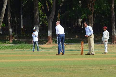 Prince William Plays Cricket in Mumbai