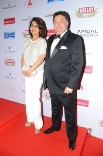 Rishi Kapoor and Neetu SIngh at 'Hello! Hall of Fame' Awards