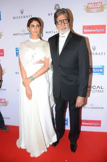Amitabh Bachchan along with his daughter Shweta Bachchan Nanda at 'Hello! Hall of Fame' Awards