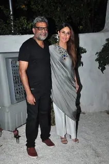 R. Balki and Kareena Kapoor at Success Bash of 'Ki and Ka'