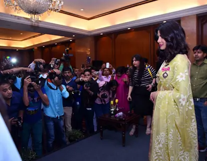 Priyanka Chopra's Press Meet for Receiving Padma Bhushan