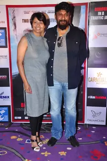 Vivek Agnihotri and Pallavi Joshi at the Promotions of 'Buddha in a Traffic Jam'