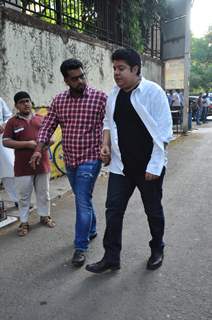 Sajid Khan at Funeral of Firoz Nadiadwala's Mother Munira Nadiadwala