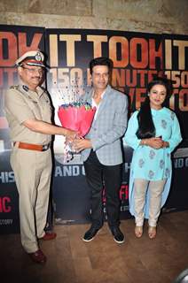 Divya Dutta and Manoj Bajpayee at Trailer Launch of 'Traffic'