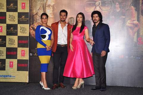 Cast of 'Sarabjit' at its trailer launch