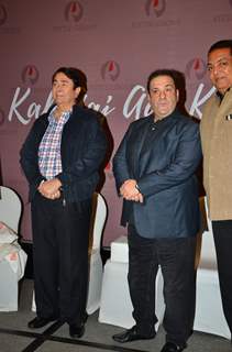 Randhir kapoor and Rajiv Kapoor at Artist Geeta Das's Exhibition