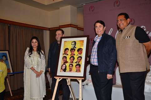 Randhir kapoor and Rajiv Kapoor at Artist Geeta Das's Exhibition