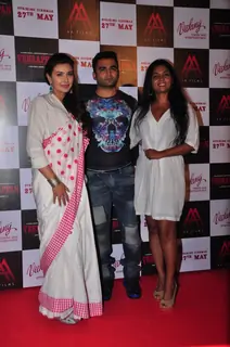 Sachin Joshi, Lisa Ray and Usha Jadhav at Press Meet of Veerappan
