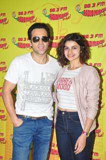 The cute and pretty Prachi Desai and Emraan Hashmi for Promotions of 'Azhar' at Radio Mirchi