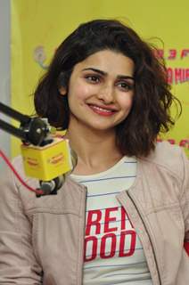 Pretty Prachi Desai goes live at Radio Mirchi for Promotions of 'Azhar'