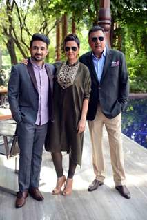 Vir Das, Neha Dhupia and Boman Irani at Press Meet of 'Santa Banta Pvt. Ltd.'