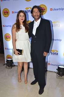 Chunky Pandey with Wife Bhavna at Magic Bus Charity Event