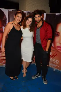 Sunny Leone and Tanuj Virwani at Promotions of the film 'One Night Stand'