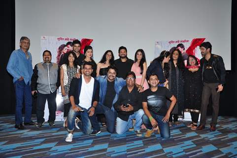 Anjana Sukhani and Sai Tamhankar, Sonalee Kulkarni, Swapnil Joshi at Launch of the film 'Lal Ishq'