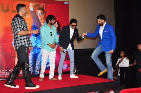 Akshay Kumar, Abhishek Bachchan, Chunky Pandey and Riteish Deshmukh and Trailer Launch of the film '