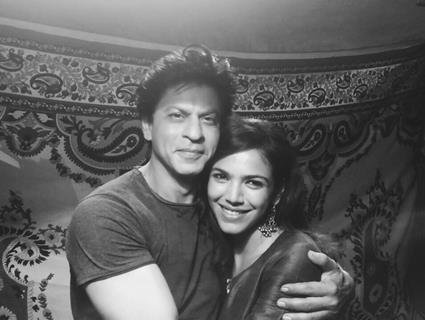 Shriya Pilgaonkar with Shah Rukh Khan