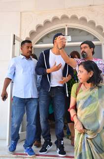 Varun Dhawan meets Blind Girls at an NGO