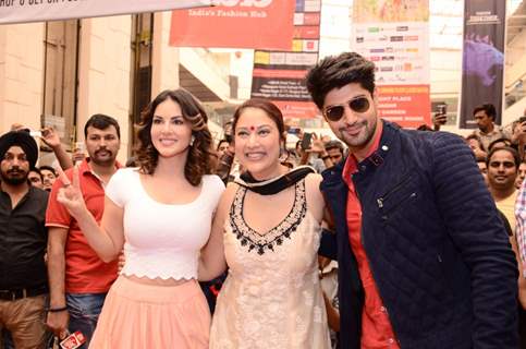 Sunny Leone and Tanu Virwani Promote 'One Night Stand' in Delhi