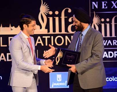 Farhan Akhtar at the Press Meet of 'IIFA'