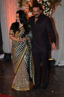 Sanjay Dutt and Bipasha Basu grace the Wedding Reception of Karan Singh-Bipasha Basu.
