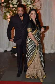Sanjay Dutt and Manyata Dutt grace the Wedding Reception of Karan - Bipasha Basu.