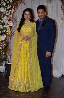 Divya Khosla and Bhushan Kumar at Karan - Bipasha's Star Studded Wedding Reception